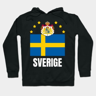 Sweden Flag National Emblem Swedish National Pride Hoodie